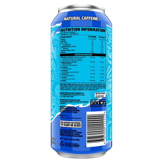 Ghost Blue Raspberry Energy RTD 500ml
