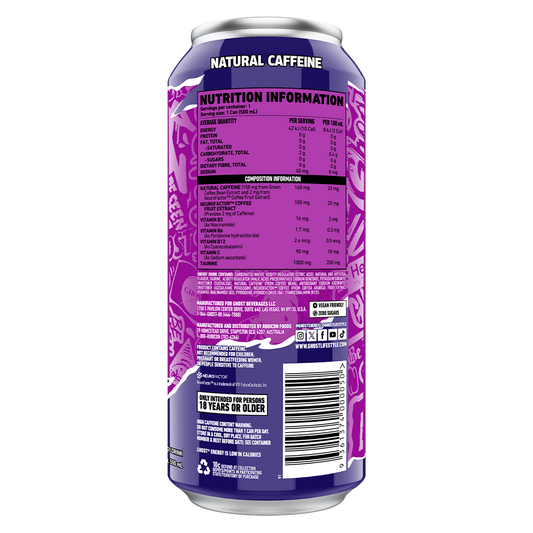 Ghost Grape Energy RTD 500ml