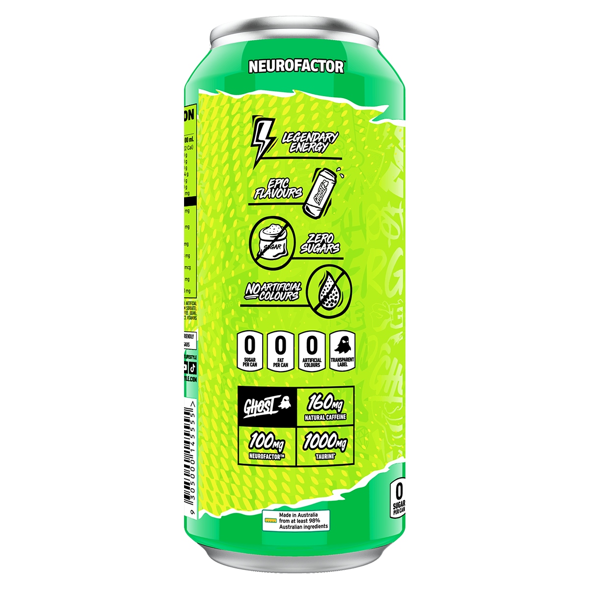 Ghost WarHeads Sour Green Apple RTD 500ml