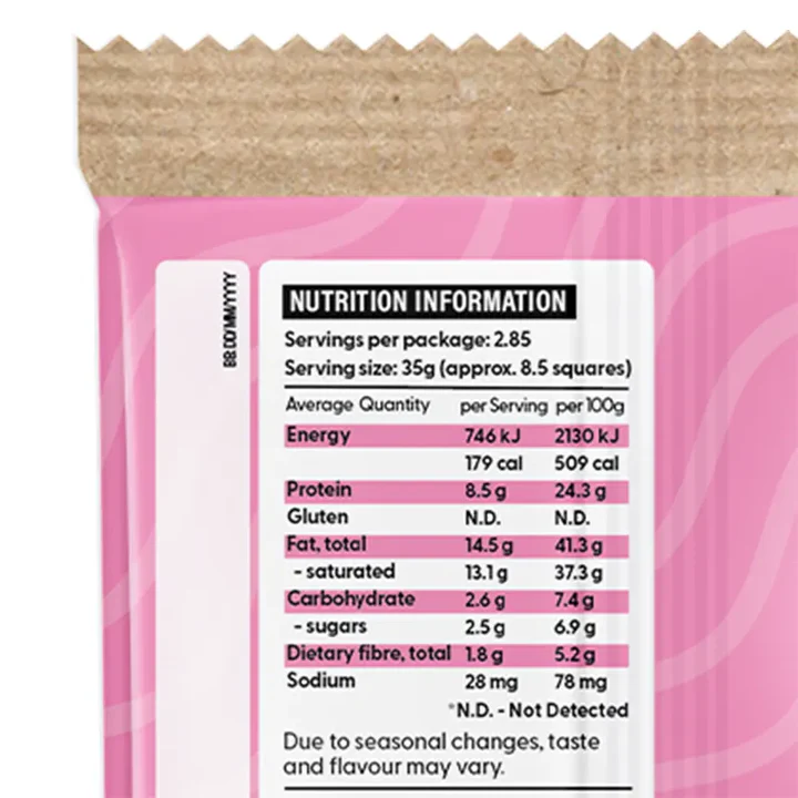 Vitawerx NEW FORMULA White Chocolate 100gm Block
