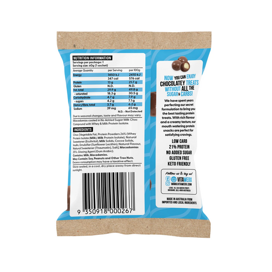 Vitawerx Milk Choc Coated Macadamia Nuts New Recipe