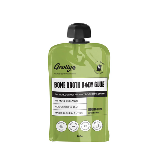 Gevity Bone Broth Body Glue AM Cleanse 200 gram Packet