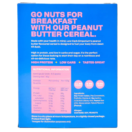 Low Carb Emporium Low Carb Protein Cereal - Peanut Butter Flavour