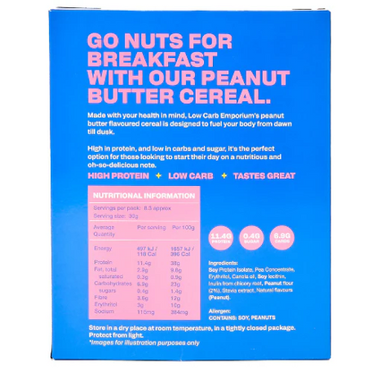 Low Carb Emporium Low Carb Protein Cereal - Peanut Butter Flavour