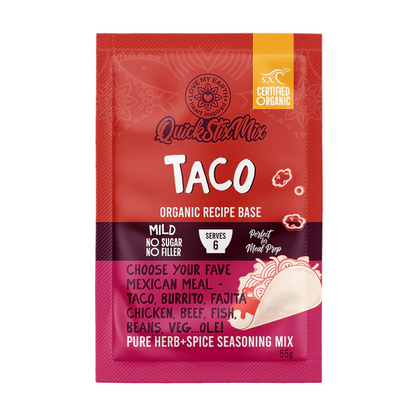 QuickStixMix Taco Organic Recipe Base 55 gram