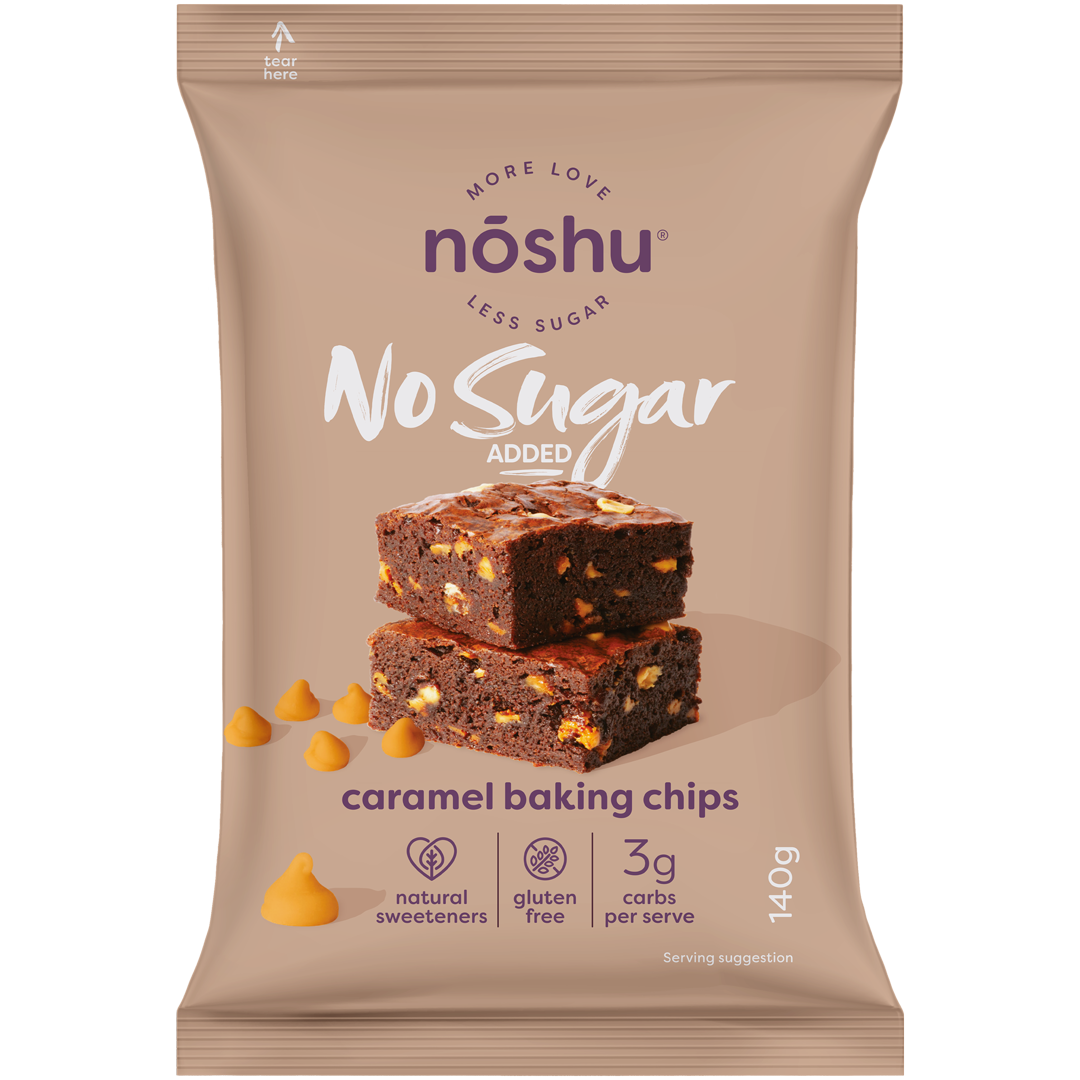 Noshu Caramel Baking Chips 140g