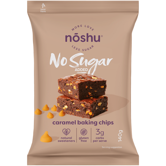 Noshu Caramel Baking Chips 140g