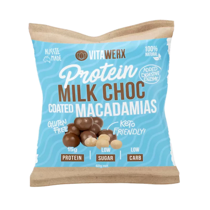 Vitawerx Milk Choc Coated Macadamia Nuts