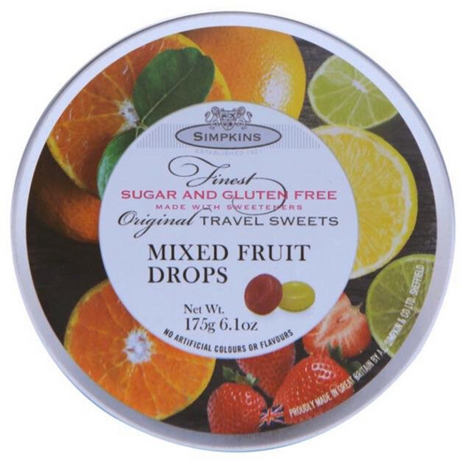 Simpkins Mixed Fruit Drops Sugar Free Gluten Free