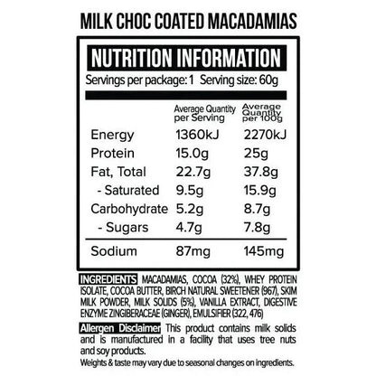 Vitawerx Milk Choc Coated Macadamia Nuts