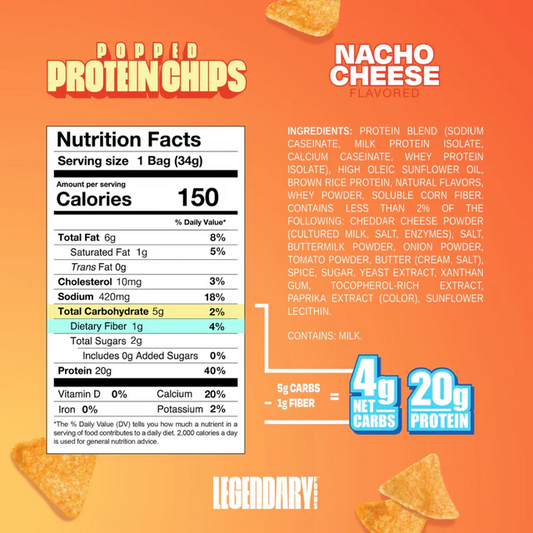 Legendary Protein Chips Nacho Cheese