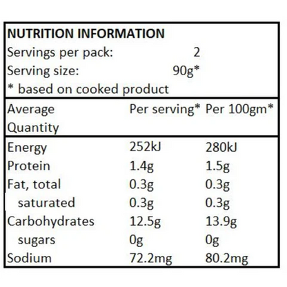 Qetoe Low Carb Rice 80 gram