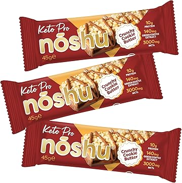Noshu Keto Pro Crunchy Cookie Butter Bars 45g