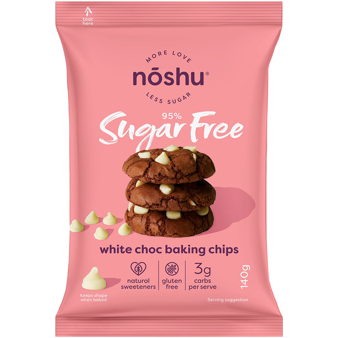 Noshu White Chocolate Baking Chips 140g