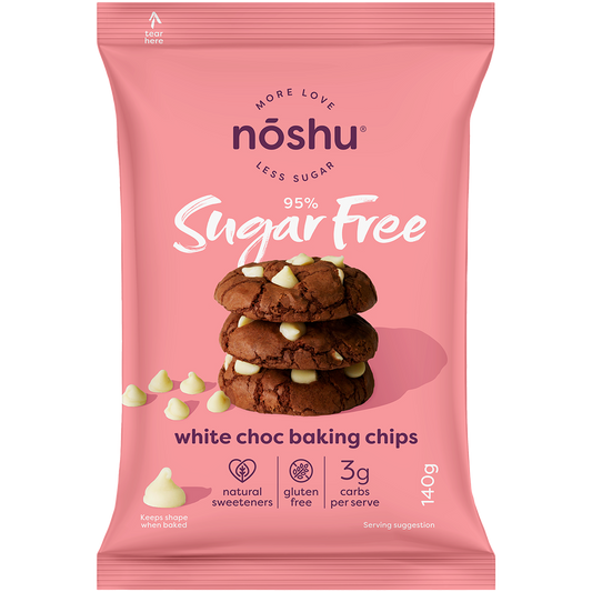 Noshu White Chocolate Baking Chips 140g